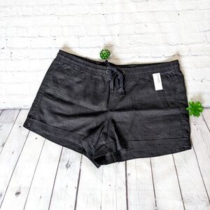 REITMANS Linen blend Black Shorts